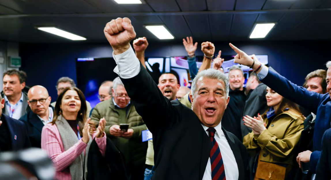 玩法-拉波尔塔历史性连任：得票率创新高，掌舵巴萨至2031年